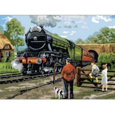 Peinture par Numéros Royal & Langnickel (30x45cm) - Train à Vapeur